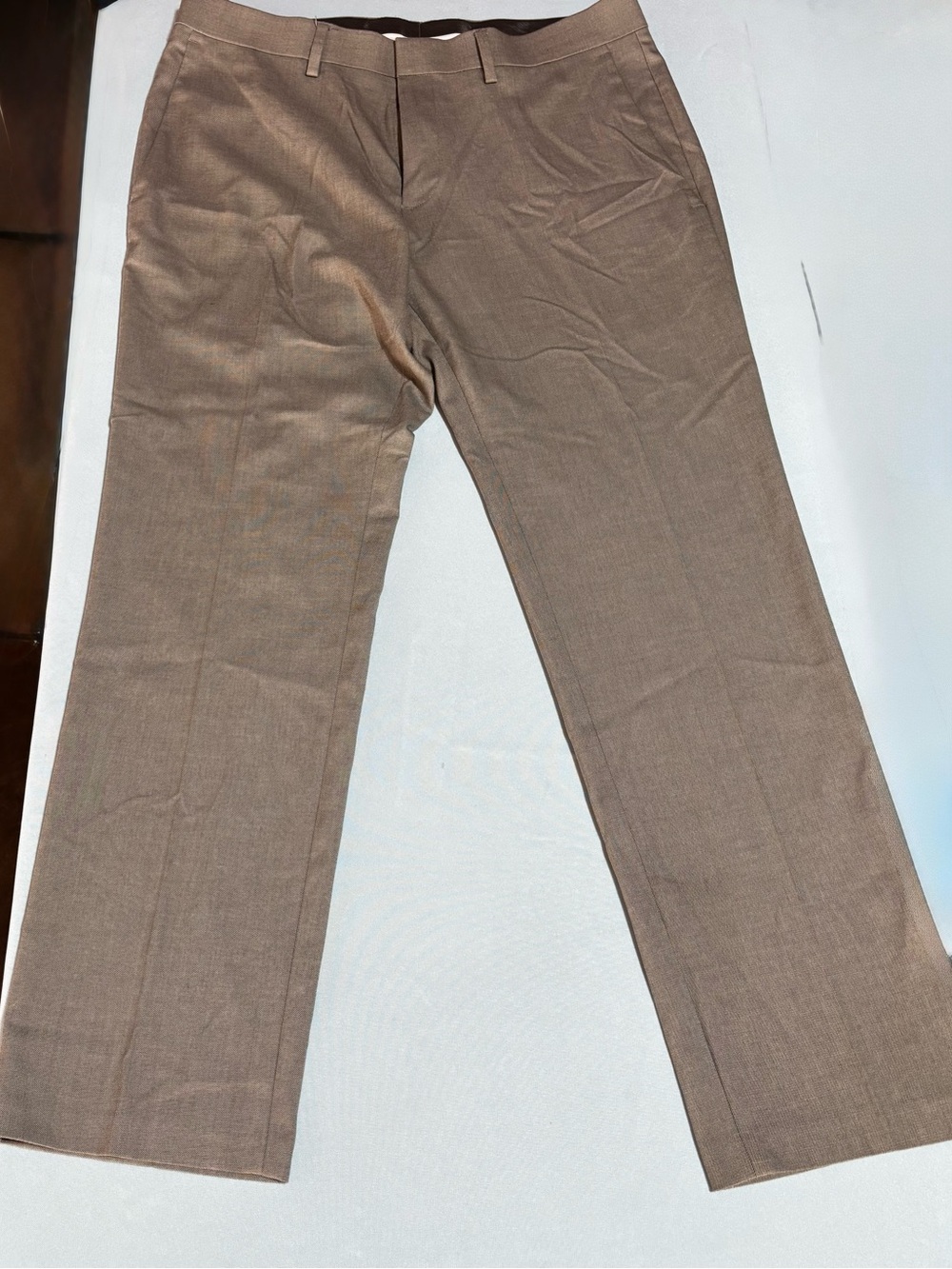 Nicole Men's Straight-Leg Dress Pants in Taupe Brown